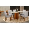 Mesa de jantar + 6 cadeiras França Tampo Atenas 160 Cm A 12 - 1