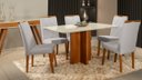 Ver imagem 1 de Mesa de jantar + 6 cadeiras França Tampo Atenas 160 Cm A 12