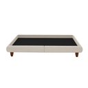 Ver imagem 5 de Cama Queen Japonesa 176cm Pés Madeira Haru Linho Off White - Sallar Home