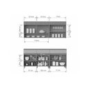 Ver imagem 3 de Cozinha Modulada Nesher Realeza 4 Peças CZ103 Carvalho/Greige