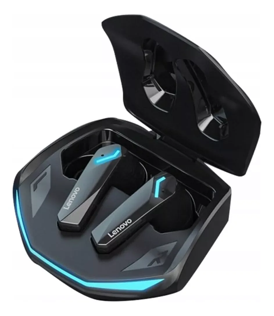 Fone de Ouvido Gamer sem Fio Bluetooth 5.3 Lenovo Gm2 Pro Cor Preto - 1
