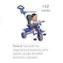 Ver imagem 7 de Triciclo Smart Comfort Reclinável Azul Brinquedos Bandeirante