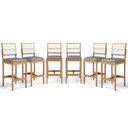 Ver imagem 1 de Kit com 6 Banquetas Milena Madeira Maciça Assento Estofado Encosto de Tela Sintética Veludo Chumbo 1