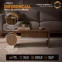 Ver imagem 2 de Mesa de Centro Mezza Branco com Freijó para Sala e Quarto