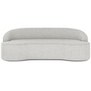 Ver imagem 3 de Sofá 3 Lugares Curvo Sala de Estar Living Lótus D02 Bouclê Creme 180 cm B-54 - Lyam Decor