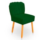 Ver imagem 4 de Cadeira Pétala para Sala de Jantar Confortável e Reforçada Suede