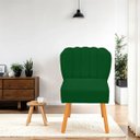 Ver imagem 2 de Cadeira Pétala para Sala de Jantar Confortável e Reforçada Suede