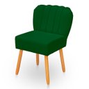 Ver imagem 5 de Cadeira Pétala para Sala de Jantar Confortável e Reforçada Suede