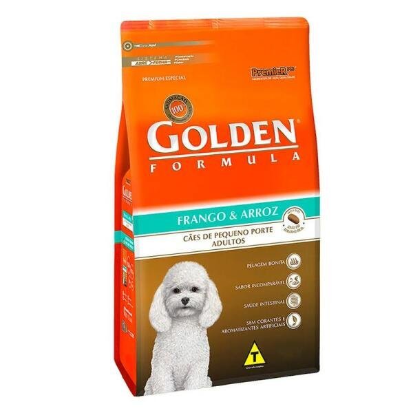 Ração Golden Cães Adultos Frango E Arroz Mini Bits 3Kg