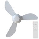 Ver imagem 1 de Ventilador Teto Mistral Branco 3 Pás Controle Remoto Lâmpada Led Silencioso Inverter Bivolt Ventisol