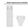 Ventilador Teto Mistral Branco 3 Pás Controle Remoto Lâmpada Led Silencioso Inverter Bivolt Ventisol - 3