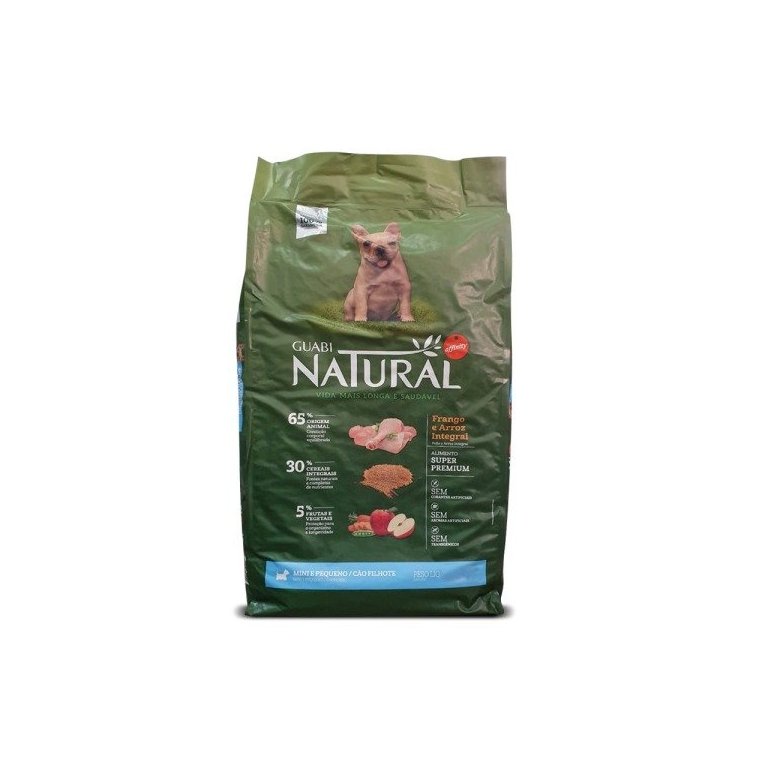 Ração Guabi Natural Filhotes Frango Arroz Integral 10Kg