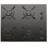 Fogão Cooktop Fit Line 4 Bocas Gás Mesa Vidro Fischer Preto 26342-57175 - 2