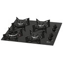 Ver imagem 1 de Fogão Cooktop Fit Line 4 Bocas Gás Mesa Vidro Fischer Preto 26342-57175