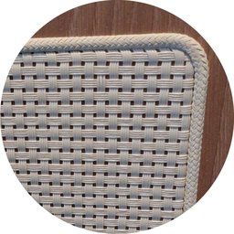 Mesa de Cabeceira 2 Gavetas Palhinha Pés metálicos 28933 Oslo Artesano - 4