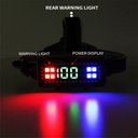 Ver imagem 2 de Lanterna de Cabeça Usb Recarregável Led Luz Forte, Impermeável - Preto