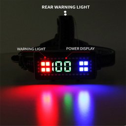 Lanterna de Cabeça Usb Recarregável Led Luz Forte, Impermeável - Preto - 2