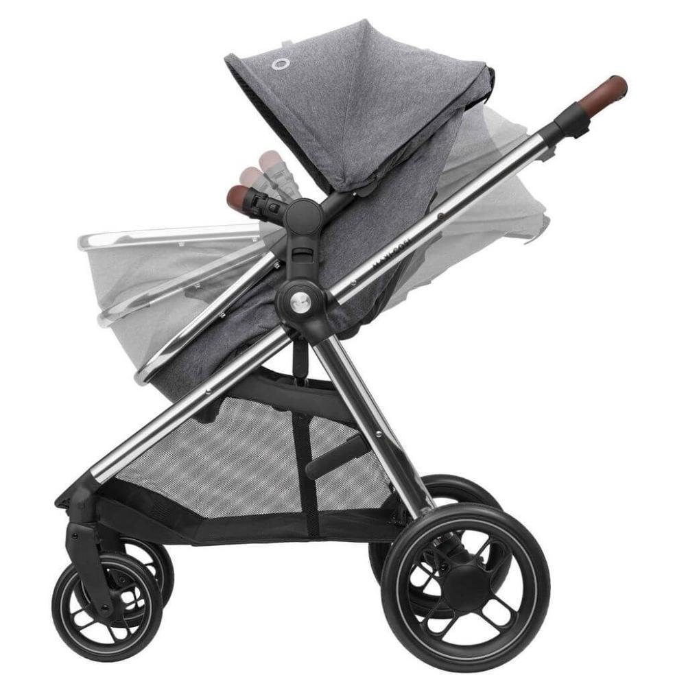 Carrinho com Bebê Conforto Travel System Anna Luxe Trio Twillic Grey Maxi-Cosi - 9