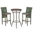 Ver imagem 1 de Mesa Bistrô e 2 Banquetas Roma Marrom Corda Náutica Estofado 8 Trama Original