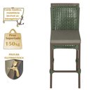 Ver imagem 4 de Mesa Bistrô e 2 Banquetas Roma Marrom Corda Náutica Estofado 8 Trama Original