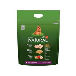 Ração Guabi Cães Adultos Raças Médias Frango/arroz 2,5kg - 1