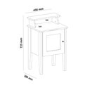 Ver imagem 3 de Mesa de Apoio Retangular Artely Charlote 4518 Pinho/Off White