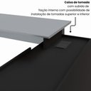 Ver imagem 6 de Mesa Gerente Dinâmica em L 2,00 m X 1,70 m com Tampo Chanfrado 45° Pés Cavalete e Armário