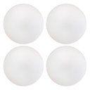 Ver imagem 1 de Kit 04 Assentos Redondo Banqueta Cadeira Estofados Poltronas H02 Corino Branco 30 cm - Lyam Decor As