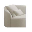 Ver imagem 5 de Divã Recamier Curvo Sala de Estar Inglaterra Lado Direito 200cm Linho Bege - Incasa Decor