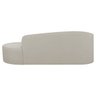 Divã Recamier Curvo Sala de Estar Inglaterra Lado Direito 200cm Linho Bege - Incasa Decor - 3