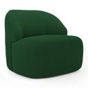 Ver mais imagens de Kit 02 Poltronas Decorativas Kaya Orgânica Bouclê Verde - Desk Design
