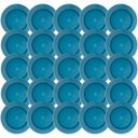 Ver imagem 1 de Kit 25 Pratos Plásticos Redondo Duro Refeições Sobremesa