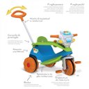 Ver imagem 4 de Triciclo Velobaby Passeio e Pedal Azul Brinquedos Bandeirante