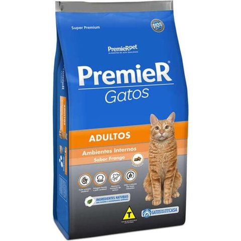 Ração Para Gatos Premier Adulto Frango 1,5Kg