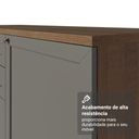 Ver imagem 6 de Buffet Aparador com Adega 100cm 2 Portas Rustic/Cinza Vik Madesa 16