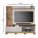 Ver imagem 2 de Estante Home Theater Maceió com Pés Freijó Off White – Colibri