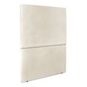 Ver imagem 3 de Cabeceira Cama Box Reta Solteiro 90cm Luna Corino C/frame Bege