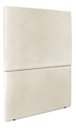 Ver imagem 3 de Cabeceira Cama Box Reta Solteiro 90cm Luna Corino C/frame Bege