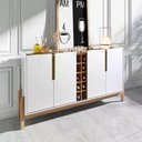 Ver imagem 2 de Buffet Lizz 190 Cm Cor:branco/cedro