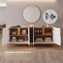 Ver imagem 7 de Buffet Lizz 190 cm Cor:Branco/Cedro