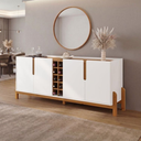 Ver imagem 1 de Buffet Lizz 190 cm Cor:Branco/Cedro