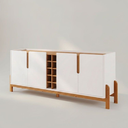 Ver imagem 2 de Buffet Lizz 190 cm Cor:Branco/Cedro