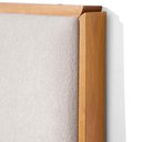 Ver imagem 4 de Cabeceira Casal Estofada Emerie 140 Cm - Natural C/ Bouclê Off White