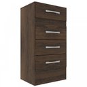 Ver imagem 2 de Comoda Suprema 4 Gavetas Cacau