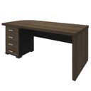 Ver imagem 6 de Mesa para Escritório 4 Gavetas Lado Esquerdo 180cm Tamburato Executiva A06 Marrom/Preto - Mpozenato