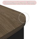 Ver imagem 7 de Mesa para Escritório 4 Gavetas Lado Esquerdo 180cm Tamburato Executiva A06 Marrom/Preto - Mpozenato