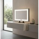 Ver mais imagens de Espelho Retangular 50x70 Iluminado Led 3 Cores Bancada Duplo