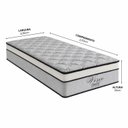 Ver imagem 3 de Colchão Solteirão Sr Life Visco Molas Ensacadas Espuma D45 96x203x33cm Cinza