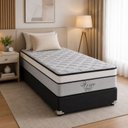 Ver imagem 5 de Colchão Solteirão Sr Life Visco Molas Ensacadas Espuma D45 96x203x33cm Cinza
