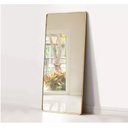 Ver imagem 3 de Espelho Retangular Moldura em Alumínio 170cm x 60cm E14 Grande Corpo Inteiro Dourado